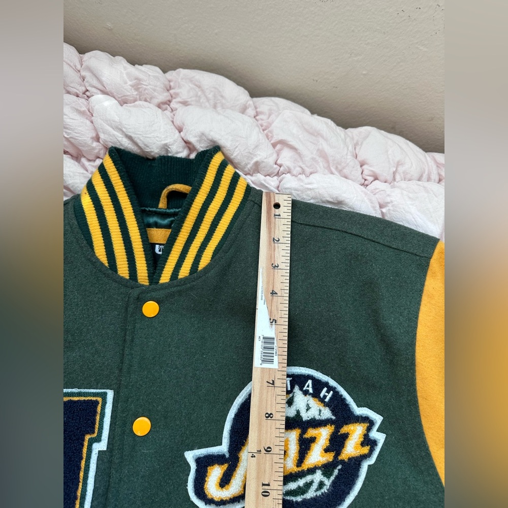 Vintage Utah Jazz Varsity Jacket Men’s Large Wool NBA Letterman UNK - Picture 9 of 11